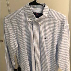 Vineyard Vines Blue Stripes Casual Button Down